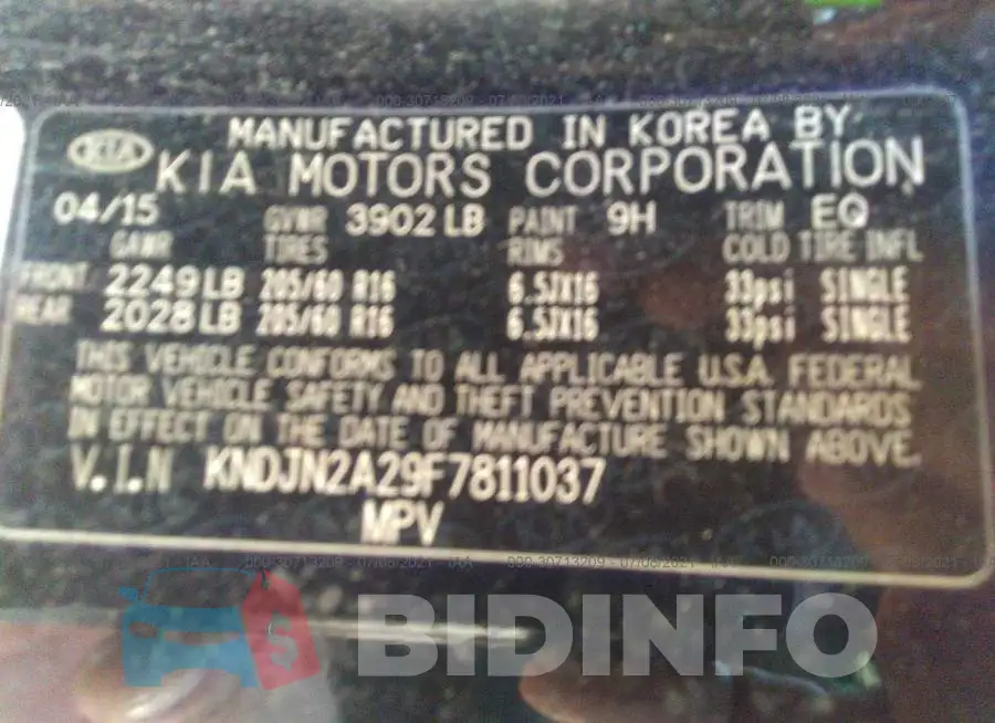 KNDJN2A29F7811037 Photo# 9