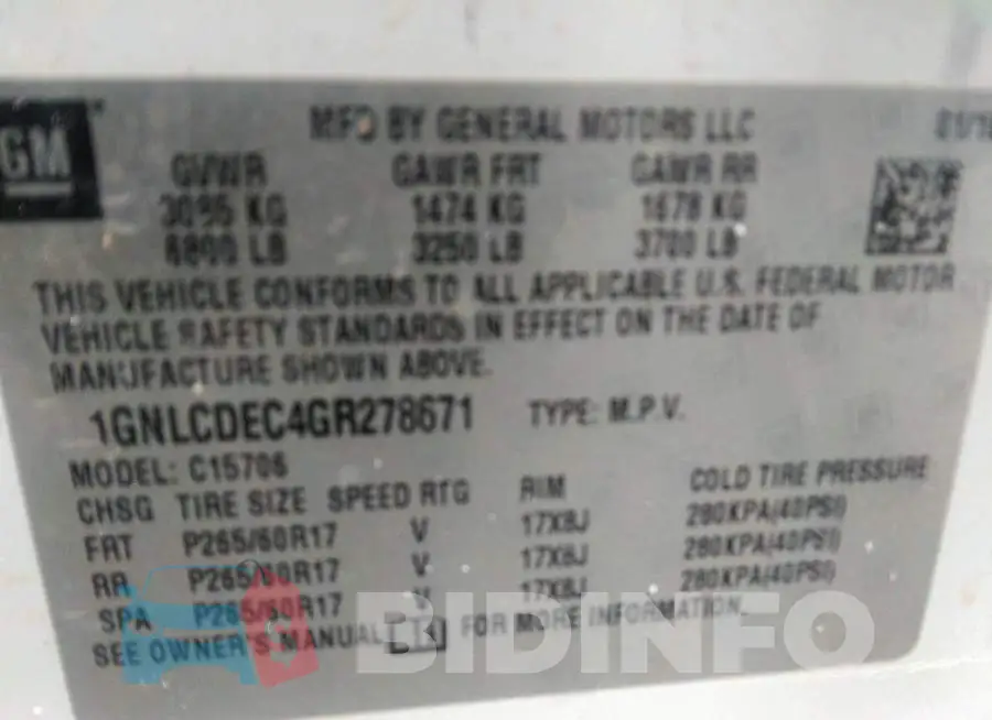 1GNLCDEC4GR278671 Photo# 9