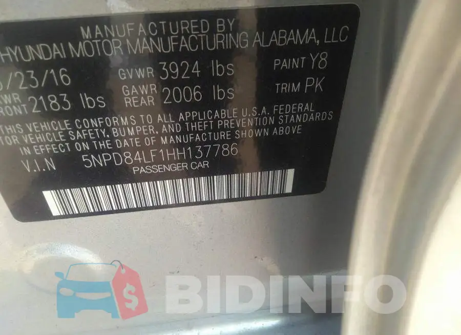 5NPD84LF1HH137786 Photo# 9