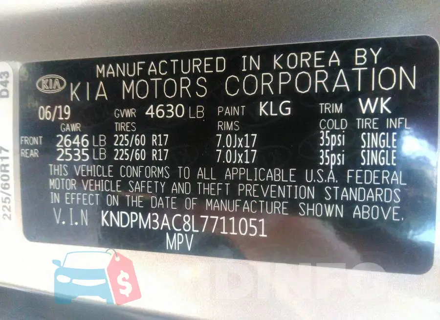 KNDPM3AC8L7711051 Photo# 9