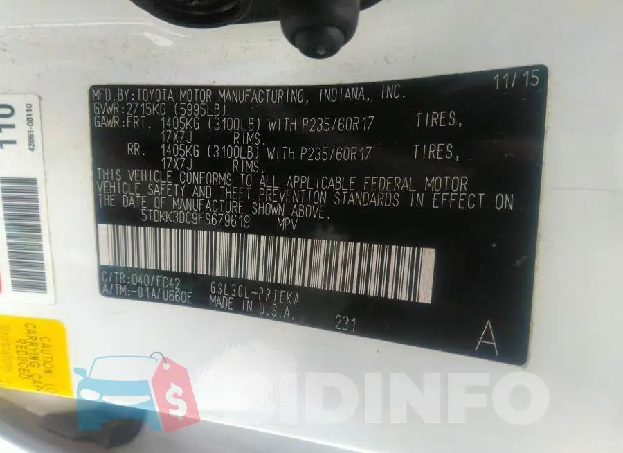 5TDKK3DC9FS679619 Photo# 9