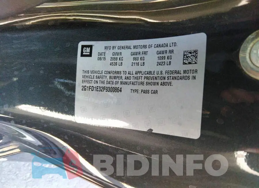 2G1FD1E32F9300864 Photo# 9
