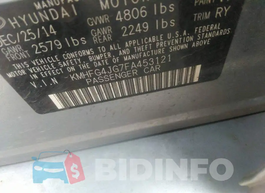 KMHFG4JG7FA453121 Photo# 9