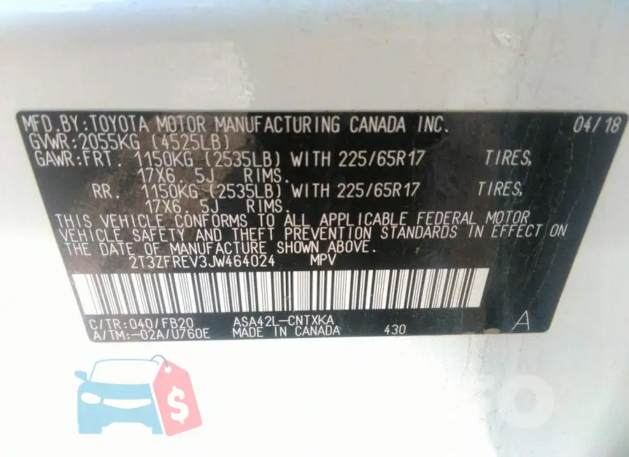 2T3ZFREV3JW464024 Photo# 9