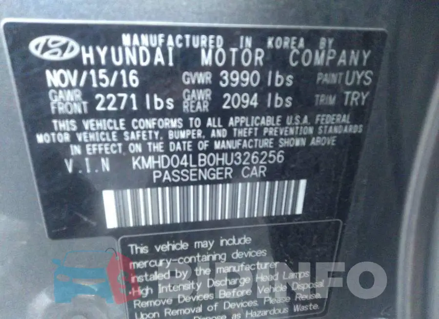KMHD04LB0HU326256 Photo# 9