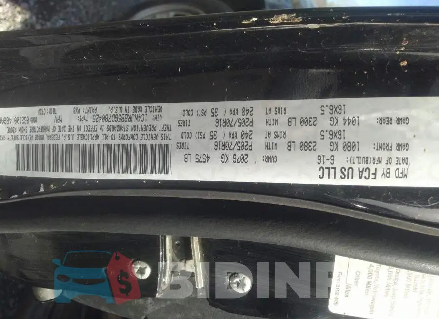 1C4NJRBB5GD780425 Photo# 9