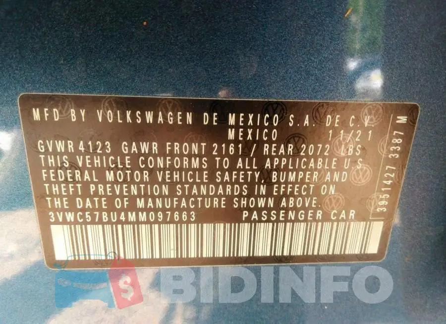 3VWC57BU4MM097663 Photo# 9