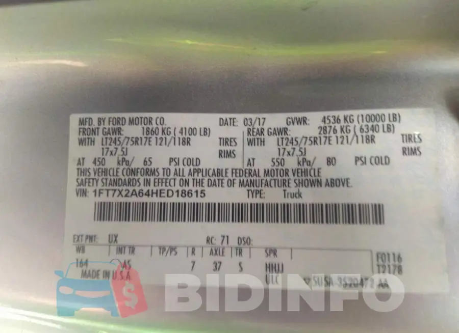 1FT7X2A64HED18615 Photo# 9