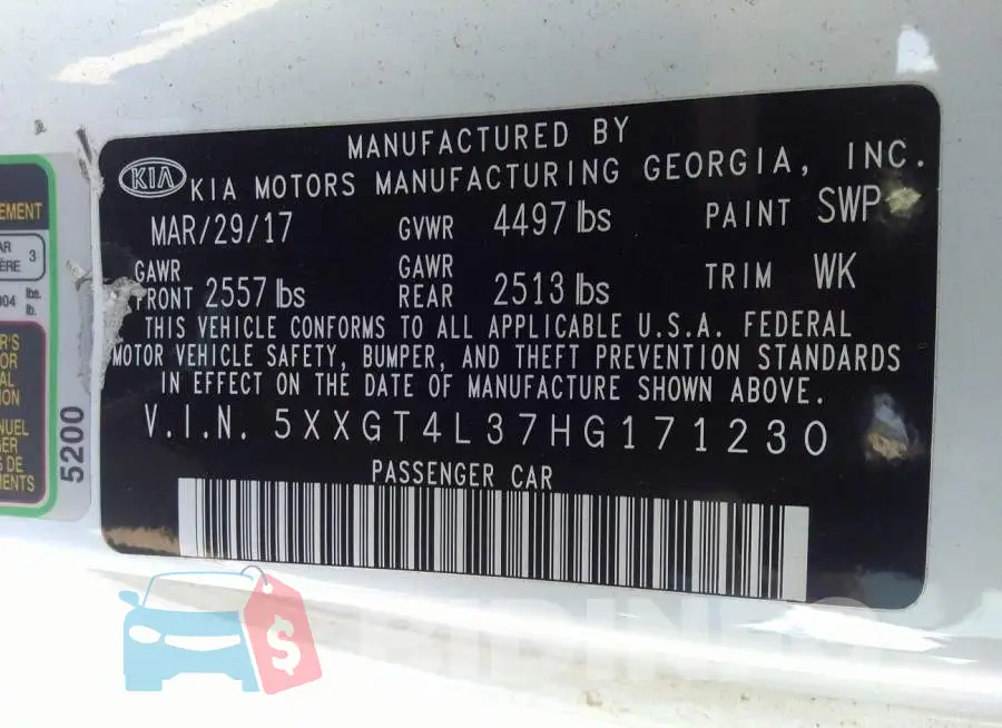 5XXGT4L37HG171230 Photo# 9