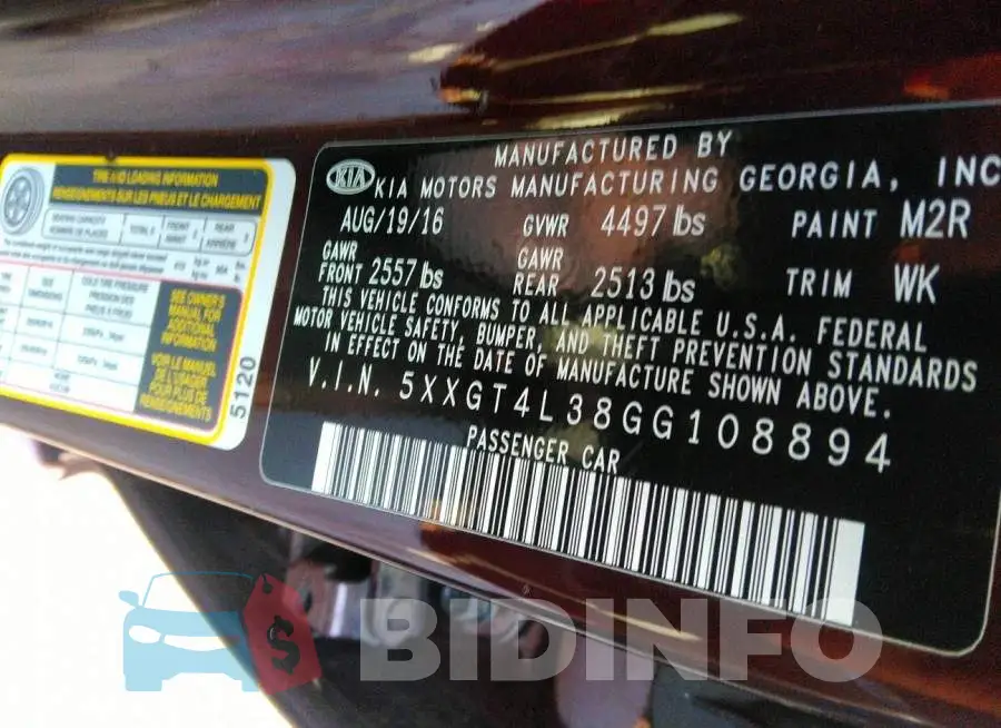 5XXGT4L38GG108894 Photo# 9