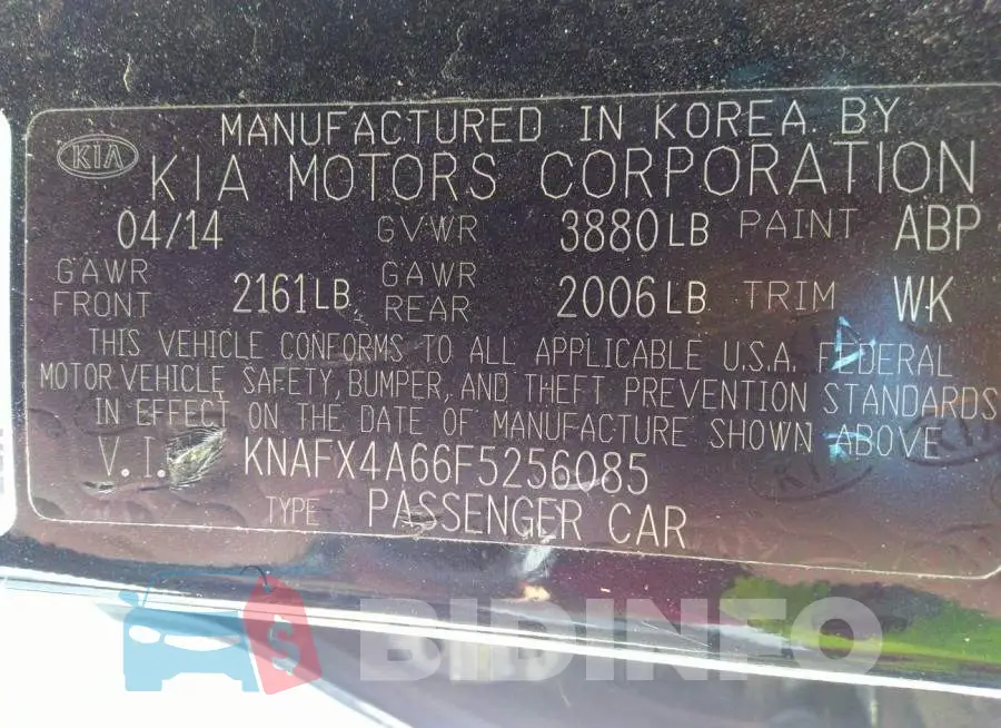 KNAFX4A66F5256085 Photo# 9