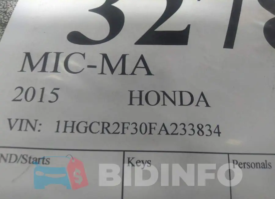 1HGCR2F30FA233834 Photo# 9