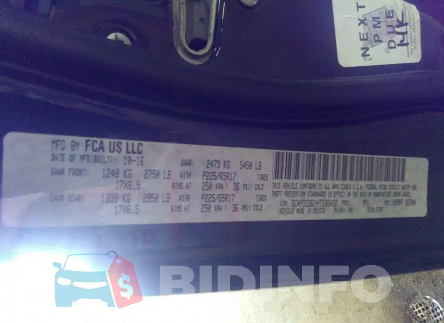 3C4PDCBG1HT536422 Photo# 9