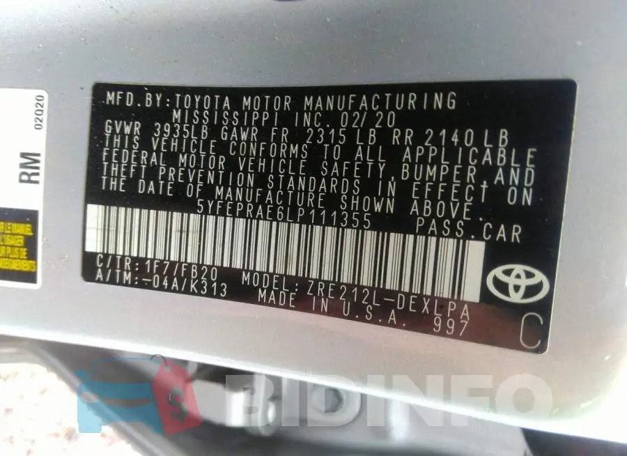 5YFEPRAE6LP111355 Photo# 9