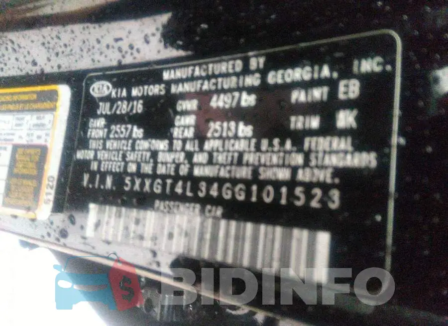 5XXGT4L34GG101523 Photo# 9