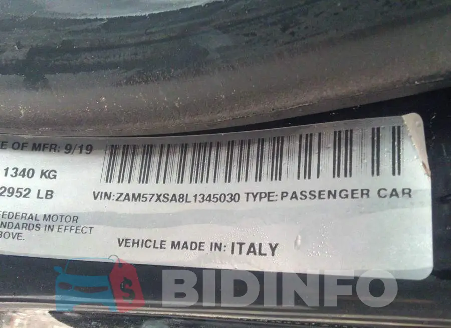 ZAM57XSA8L1345030 Photo# 9