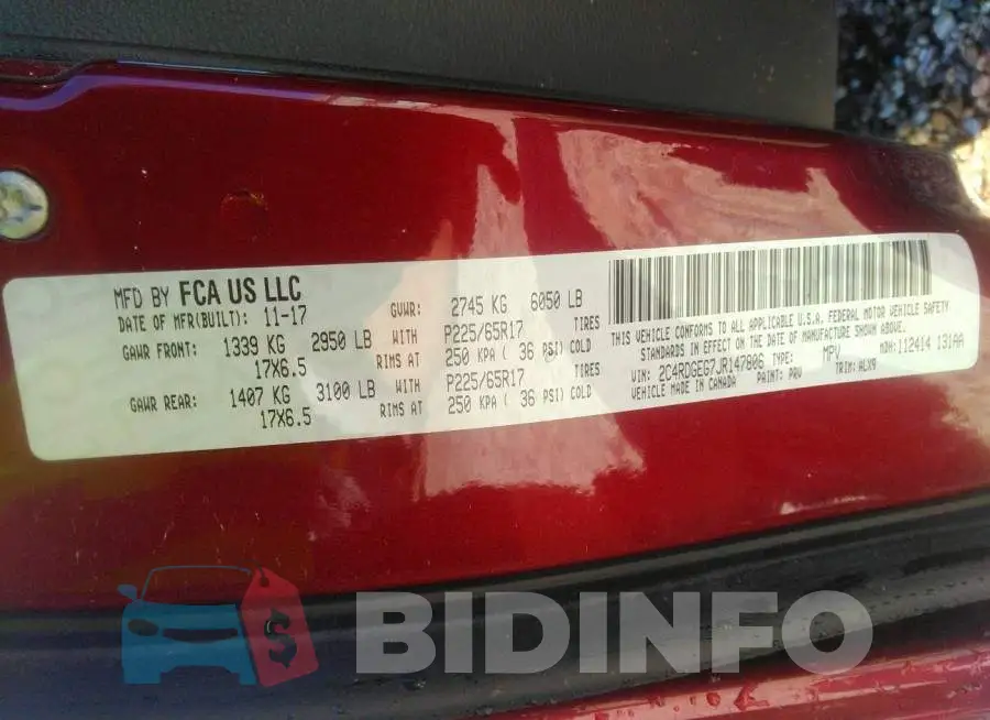 2C4RDGEG7JR147806 Photo# 9