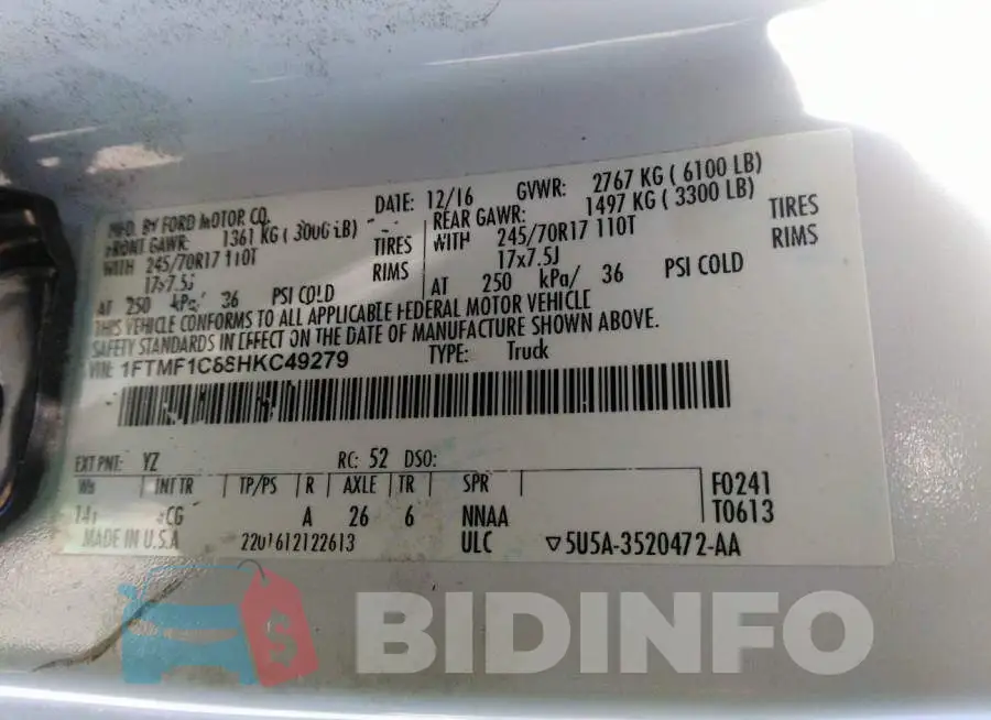 1FTMF1C88HKC49279 Photo# 9