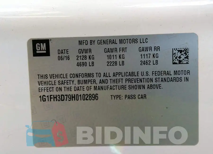 1G1FH3D79H0102896 Photo# 9