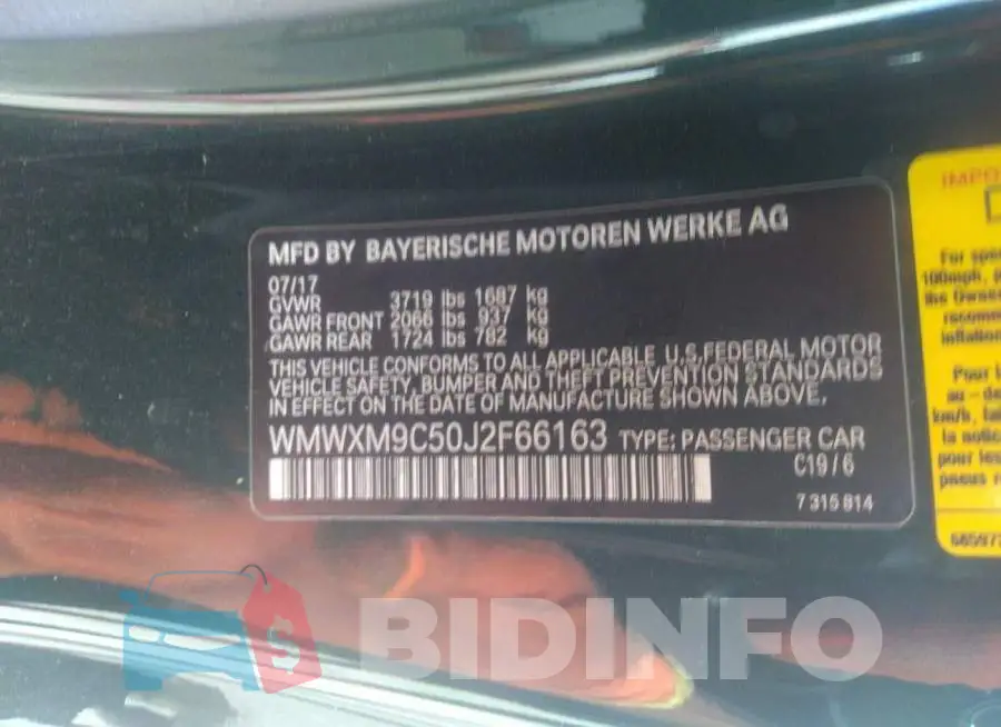 WMWXM9C50J2F66163 Photo# 9
