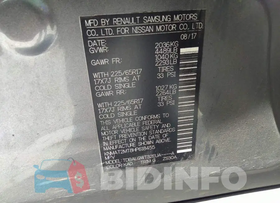 KNMAT2MT8HP618455 Photo# 9