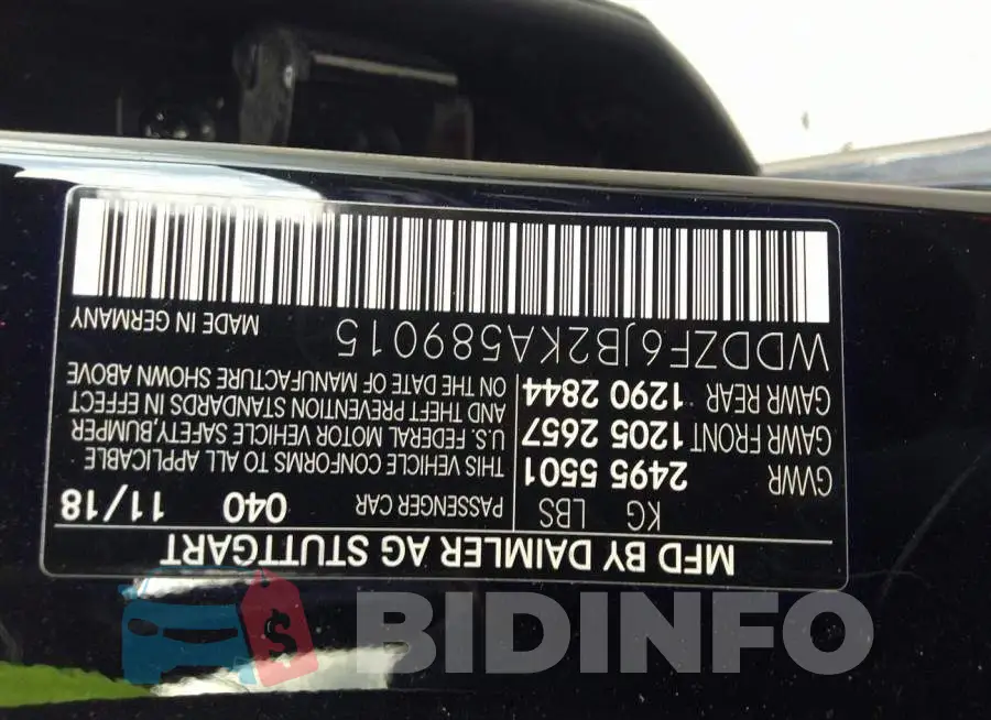 WDDZF6JB2KA589015 Photo# 9