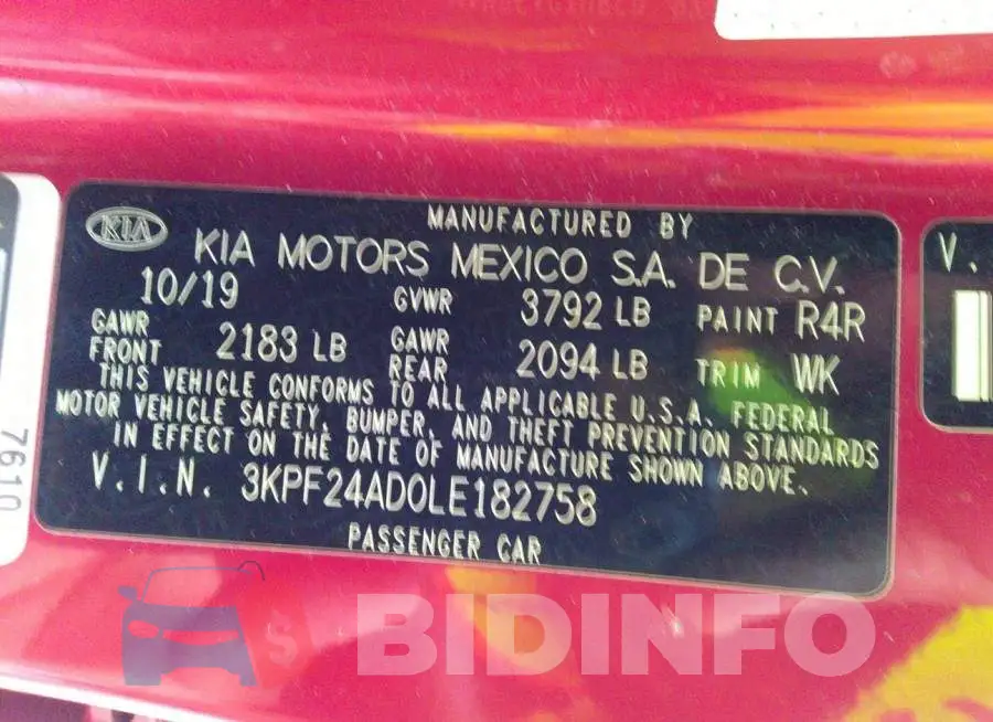 3KPF24AD0LE182758 Photo# 9