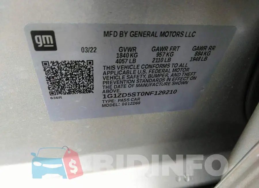 1G1ZD5ST0NF129210 Photo# 9