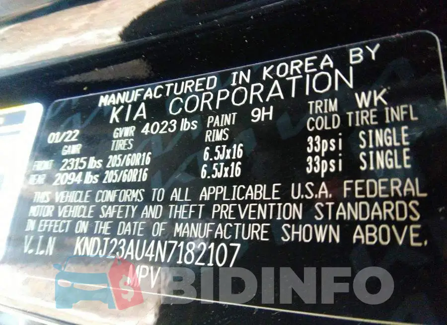 KNDJ23AU4N7182107 Photo# 9