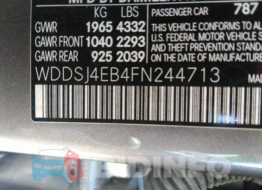 WDDSJ4EB4FN244713 Photo# 9