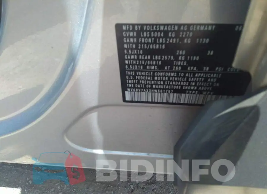 WVGBV7AX3HW501757 Photo# 9