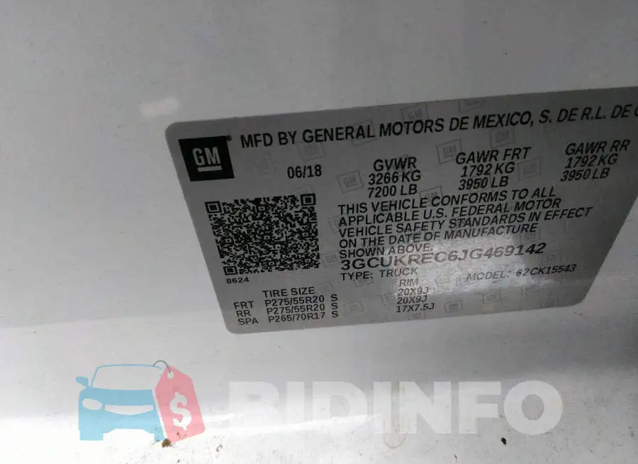 3GCUKREC6JG469142 Photo# 9