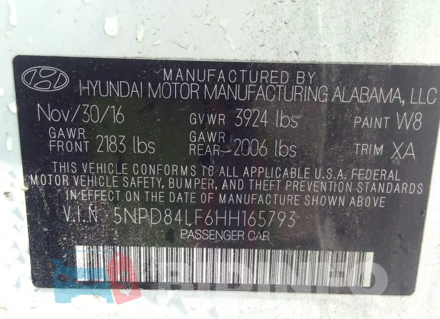 5NPD84LF6HH165793 Photo# 9