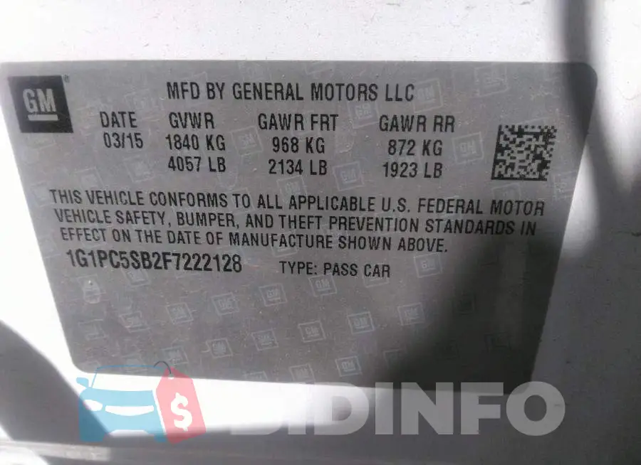 1G1PC5SB2F7222128 Photo# 9