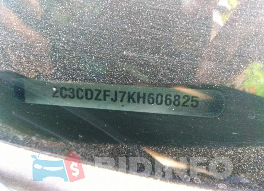 2C3CDZFJ7KH606825 Photo# 9
