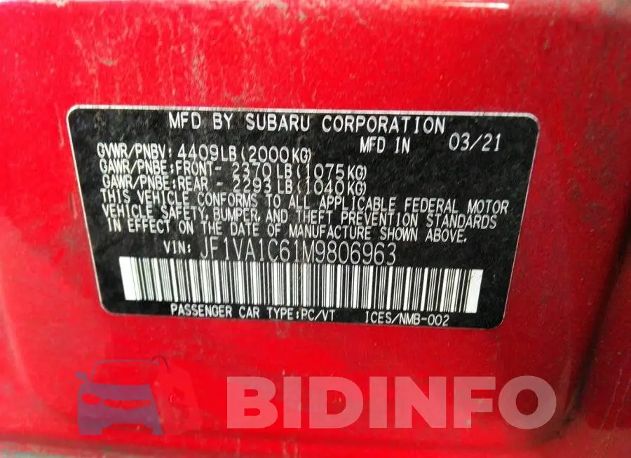 JF1VA1C61M9806963 Photo# 9