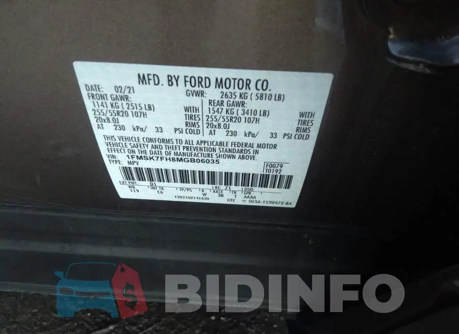 1FMSK7FH8MGB06035 Photo# 9
