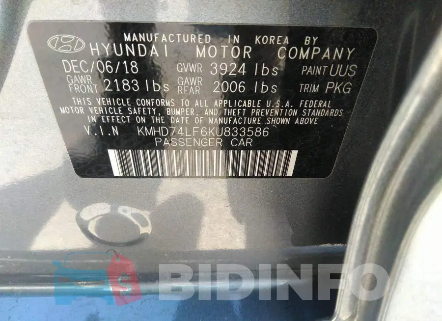 KMHD74LF6KU833586 Photo# 9