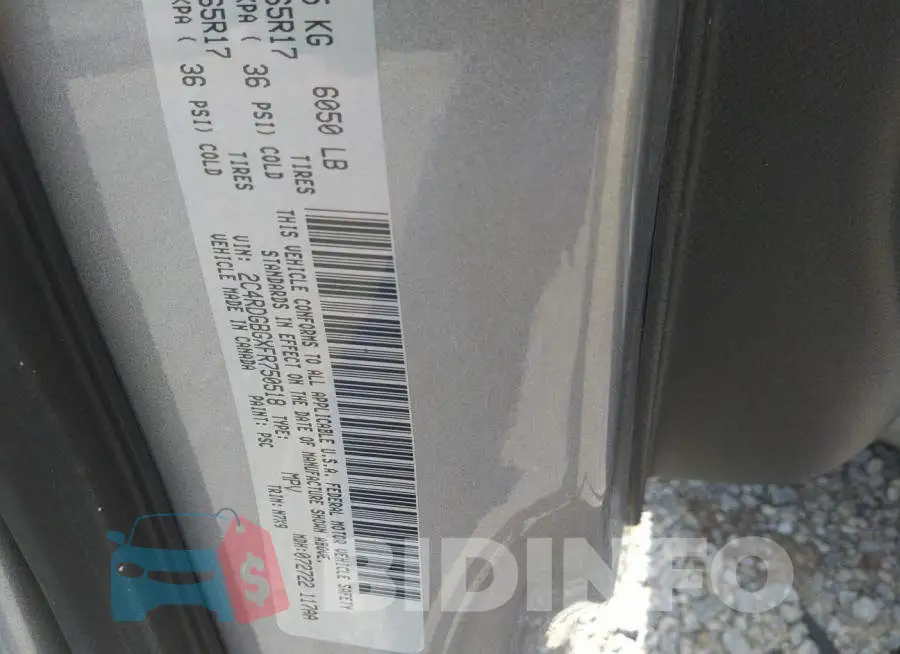 2C4RDGBGXFR750518 Photo# 9