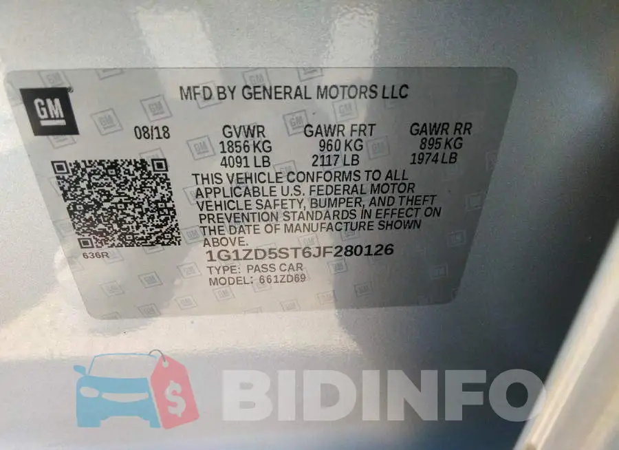 1G1ZD5ST6JF280126 Photo# 9