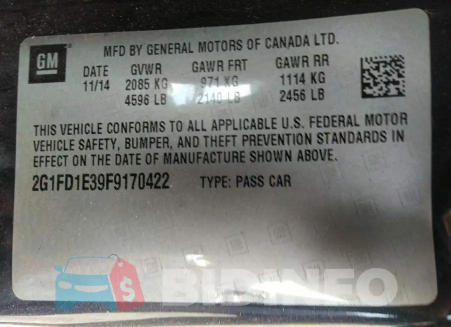 2G1FD1E39F9170422 Photo# 9