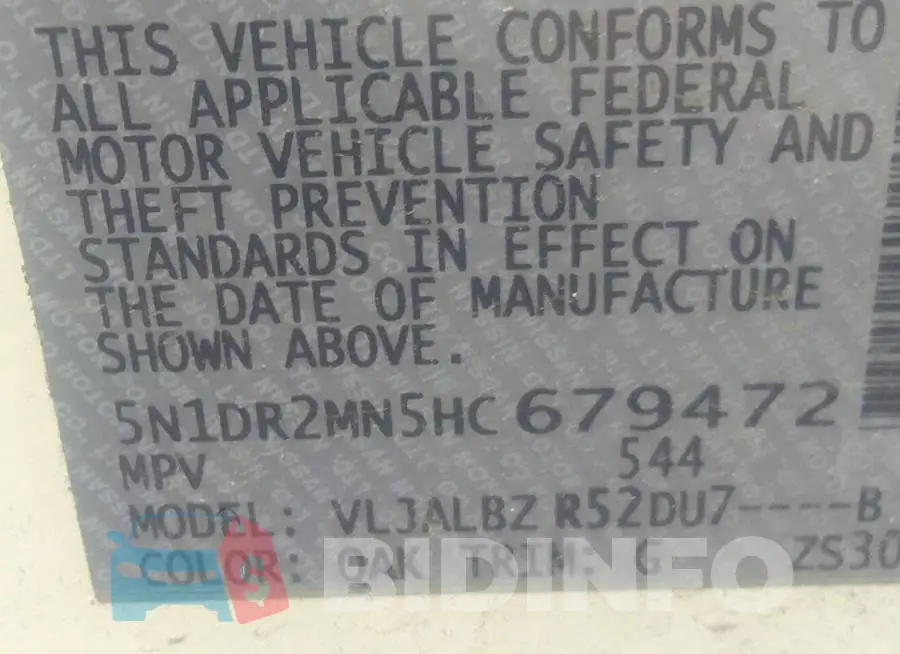 5N1DR2MN5HC679472 Photo# 9