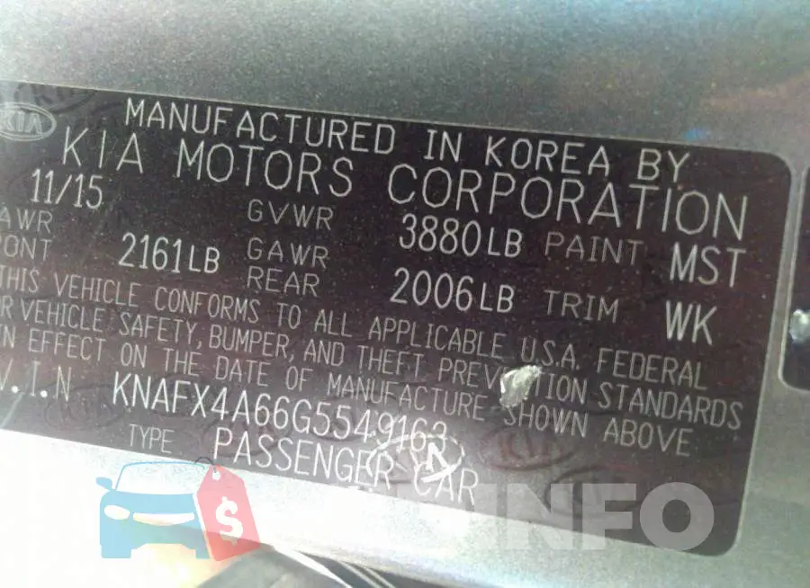 KNAFX4A66G5549163 Photo# 9