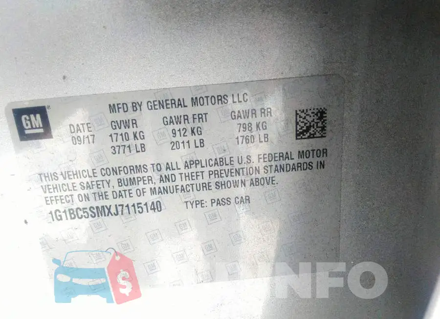 1G1BC5SMXJ7115140 Photo# 9