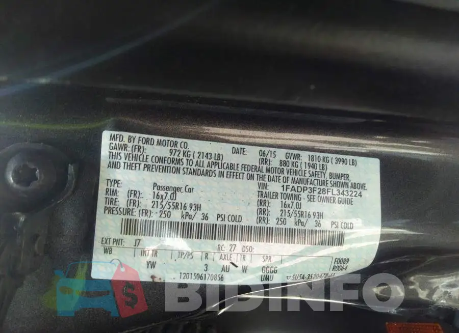 1FADP3F28FL343224 Photo# 9