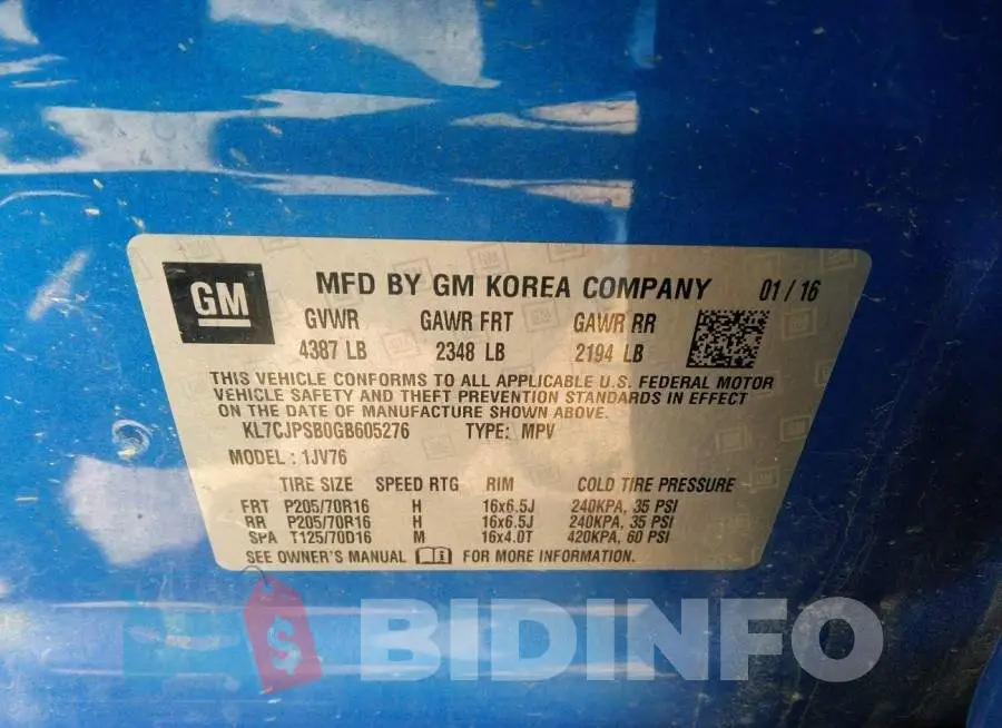 KL7CJPSB0GB605276 Photo# 9