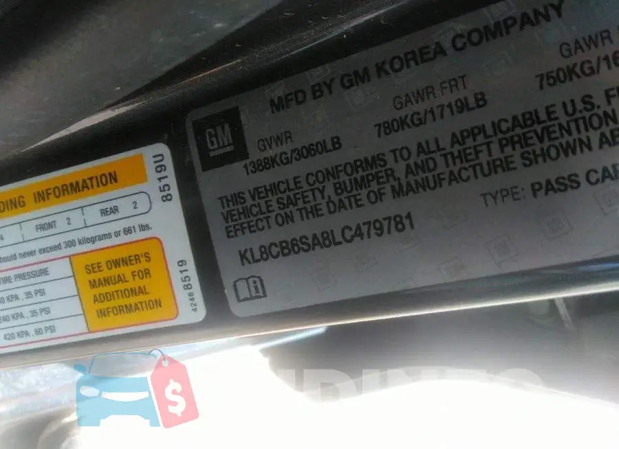 KL8CB6SA8LC479781 Photo# 9