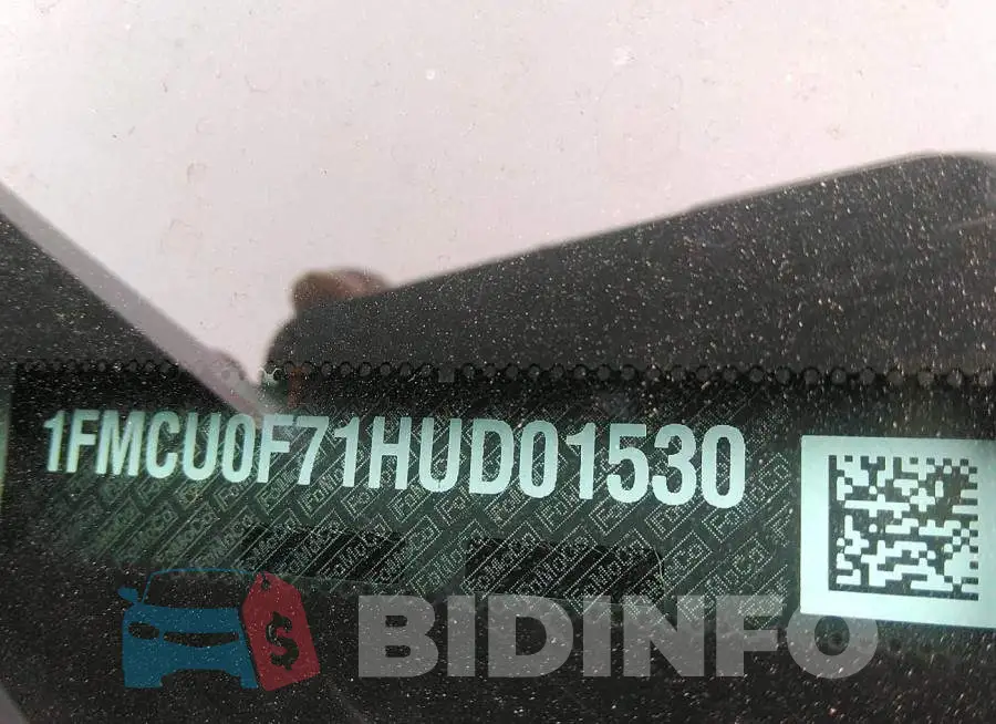 1FMCU0F71HUD01530 Photo# 9