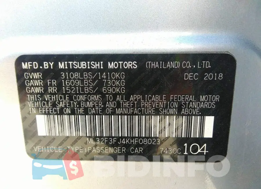 ML32F3FJ4KHF08023 Photo# 9