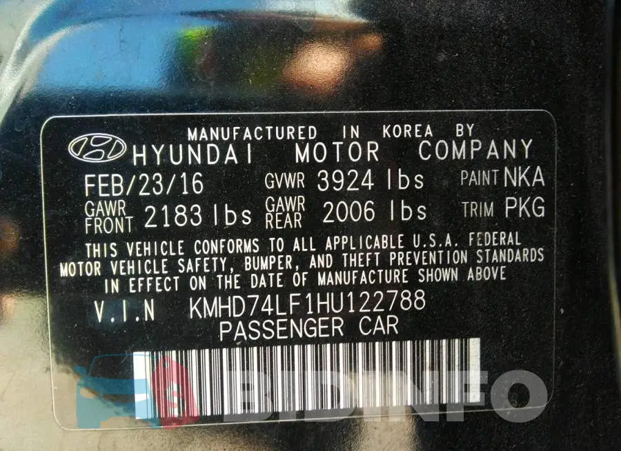KMHD74LF1HU122788 Photo# 9